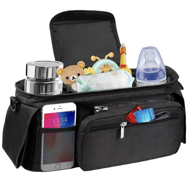 Crossbody Baby Stroller Organizer Bag