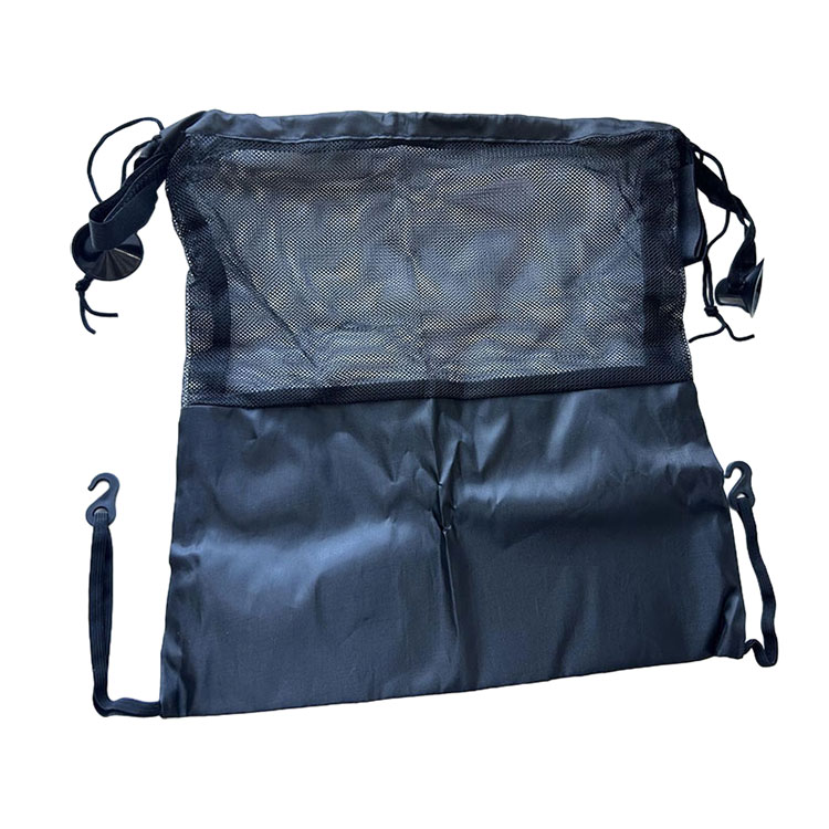 Stroller Mesh Organizer Bag cum Black Sucker